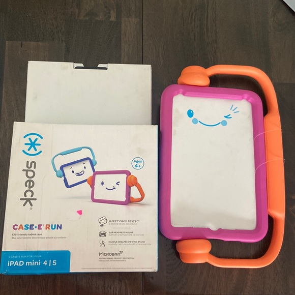 Speck Case-E Run Kids Tablet Case iPad Mini 4/5 Phone Pink Orange 6 Ft Drop New - Picture 2 of 11